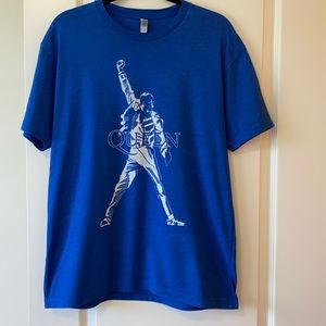 Queen Freddie Mercury shirt. Blue. Large